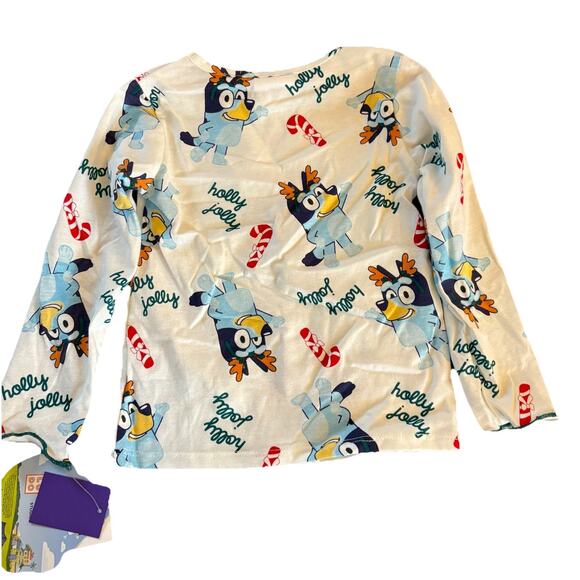 NWT Bluey Christmas Shirt & Overall Skirt Outfit Size 18 Months - Picture 7 of 12